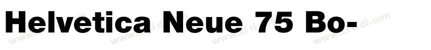 Helvetica Neue 75 Bo字体转换